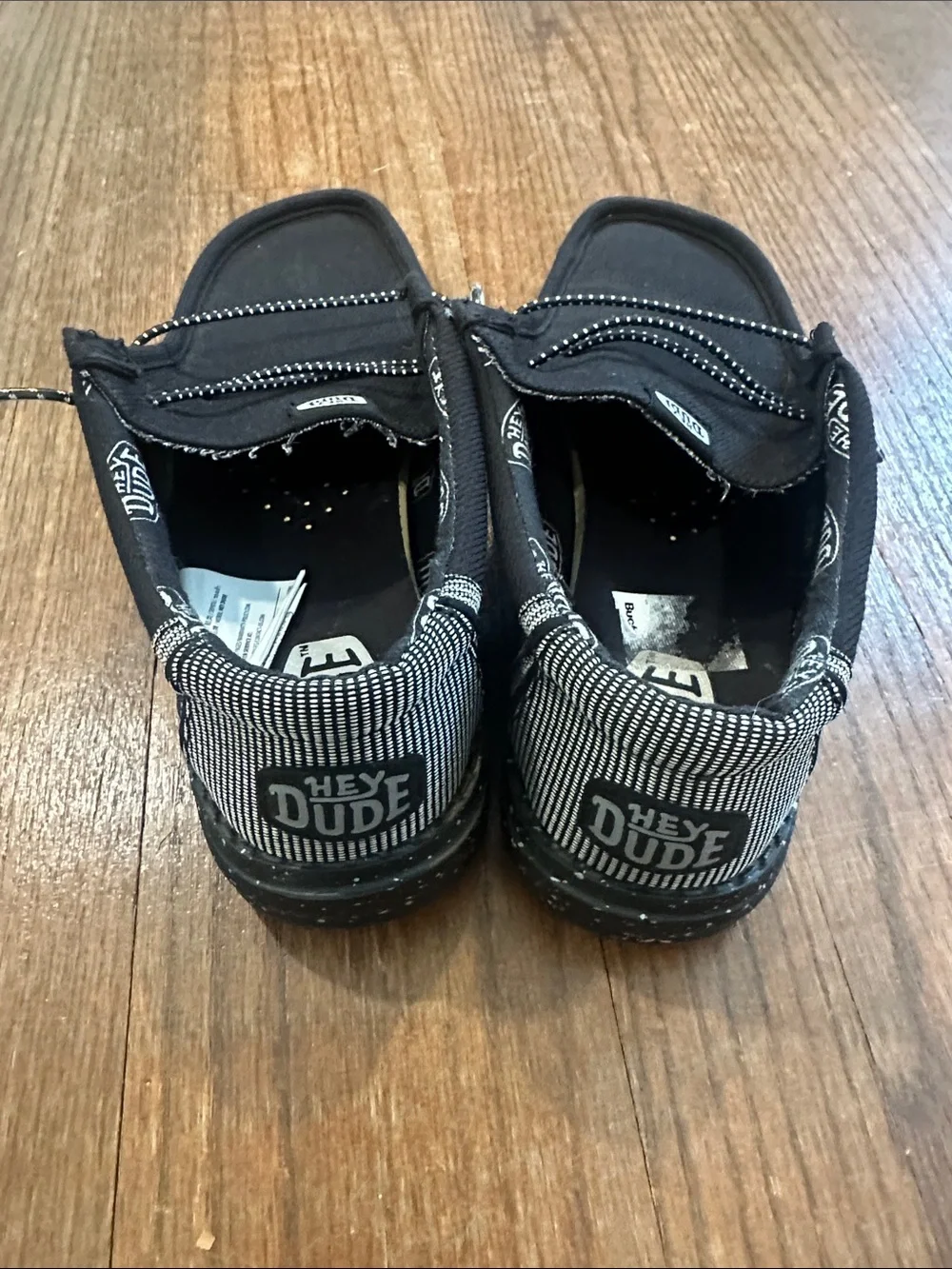 Hey Dude Kids Black Slip-On Casual Sneakers